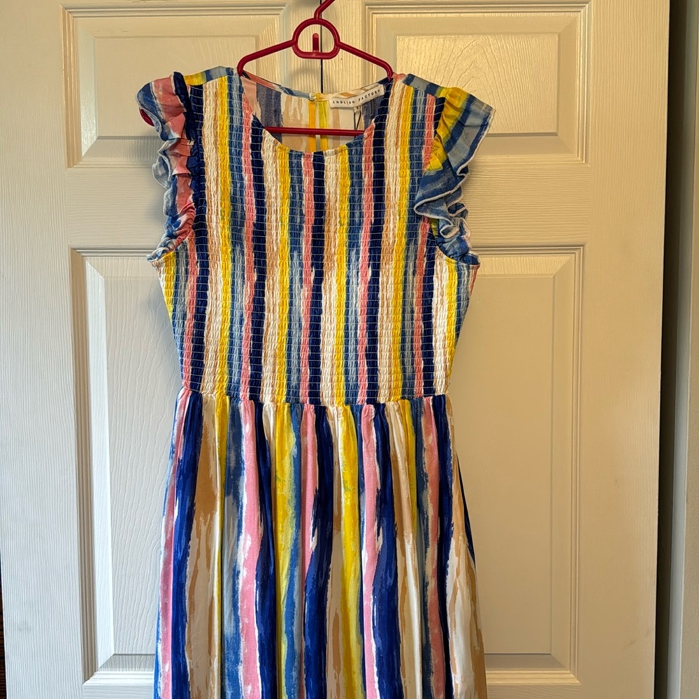 Smocked top midi dress